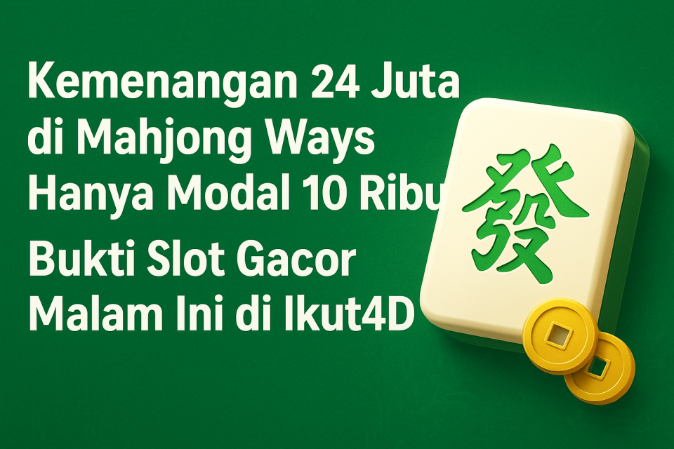 Slot gacor malam ini Ikut4D server Thailand