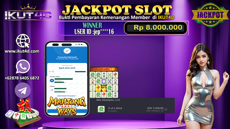 Tips Gacor Ikut4d menang slot Mahjong Ways modal kecil