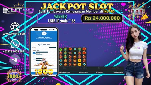 MegaWin Gates of Olympus 1000x di IKUT4D Slot Gacor 2025