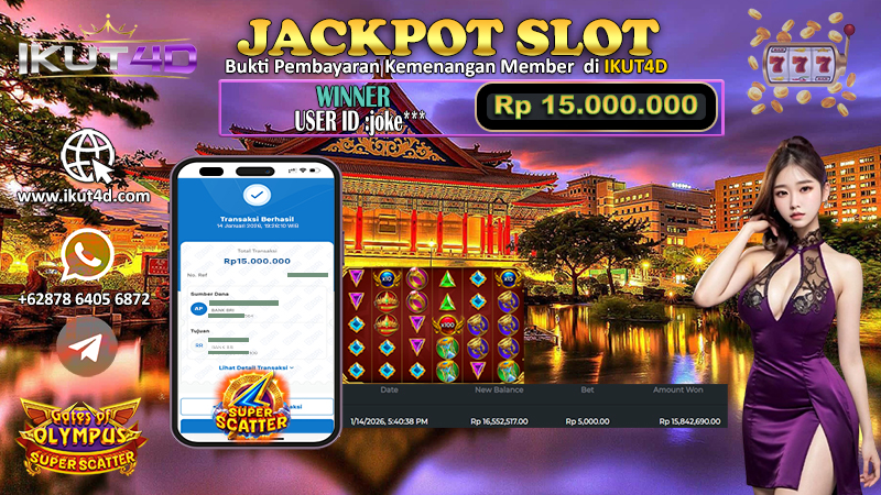 Game online IKUT4D dengan peluang jackpot besar