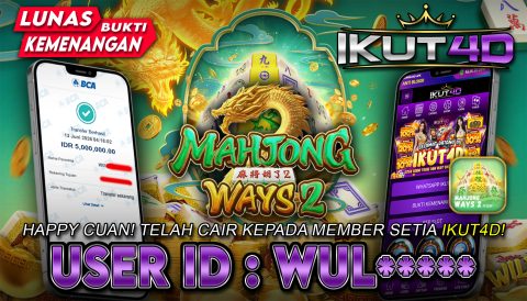 IKUT4D (01) MAHJONG DUA 5JT ID WUL