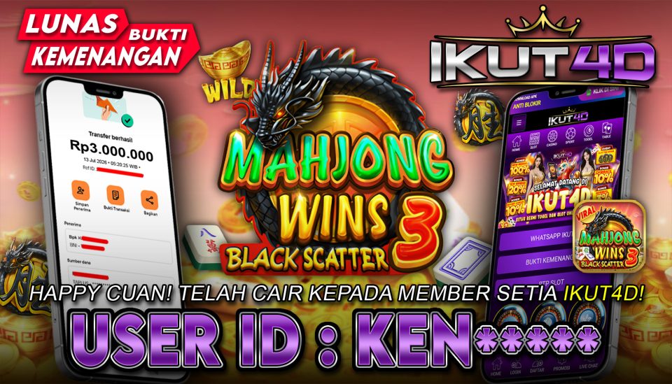 IKUT4D (01) MAHJONG TIGA 3JT ID KEN